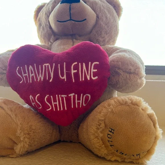 Hollabears | Hollabears Extra Large 16" Shawty U Fine Teddy Bear - Picture 3 of 4